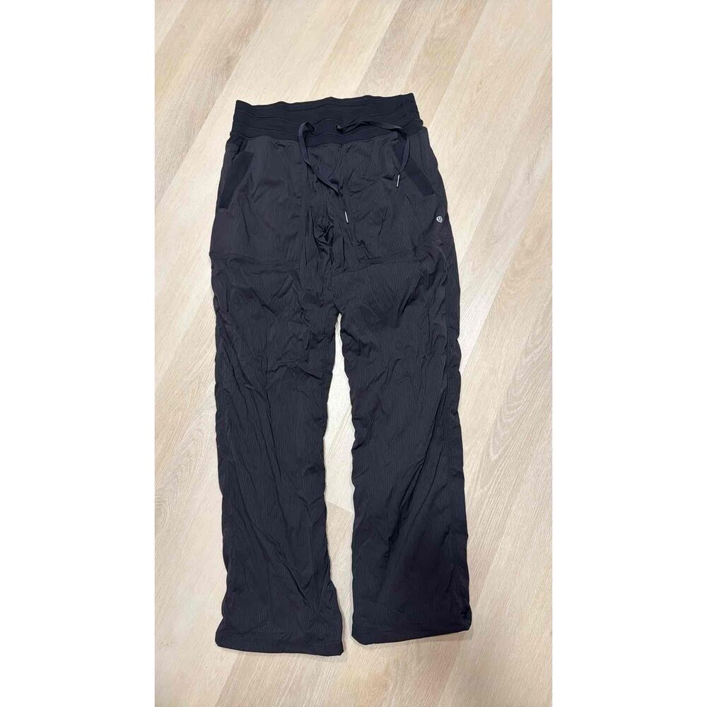 NWT lululemon athletica Black Textured Cargo Drawstring Outdoor Pants Size 8